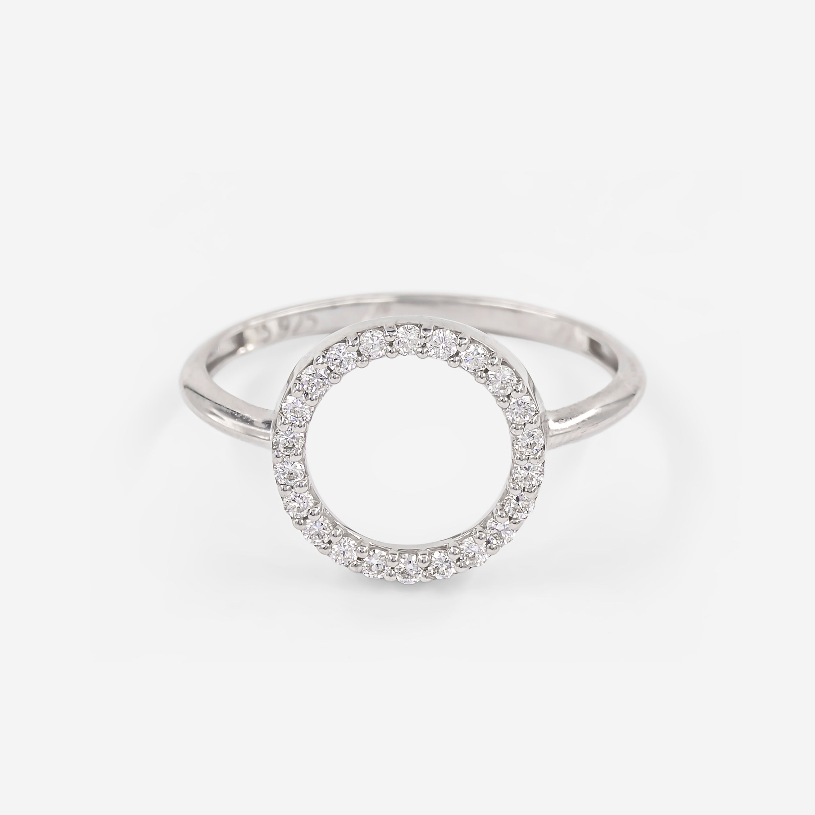 Lab Diamond Halo Dream Ring 925 Sterling Silver