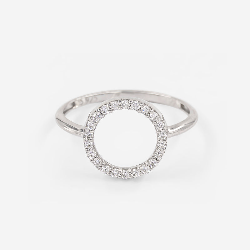 Lab Diamond Halo Dream Ring 925 Sterling Silver