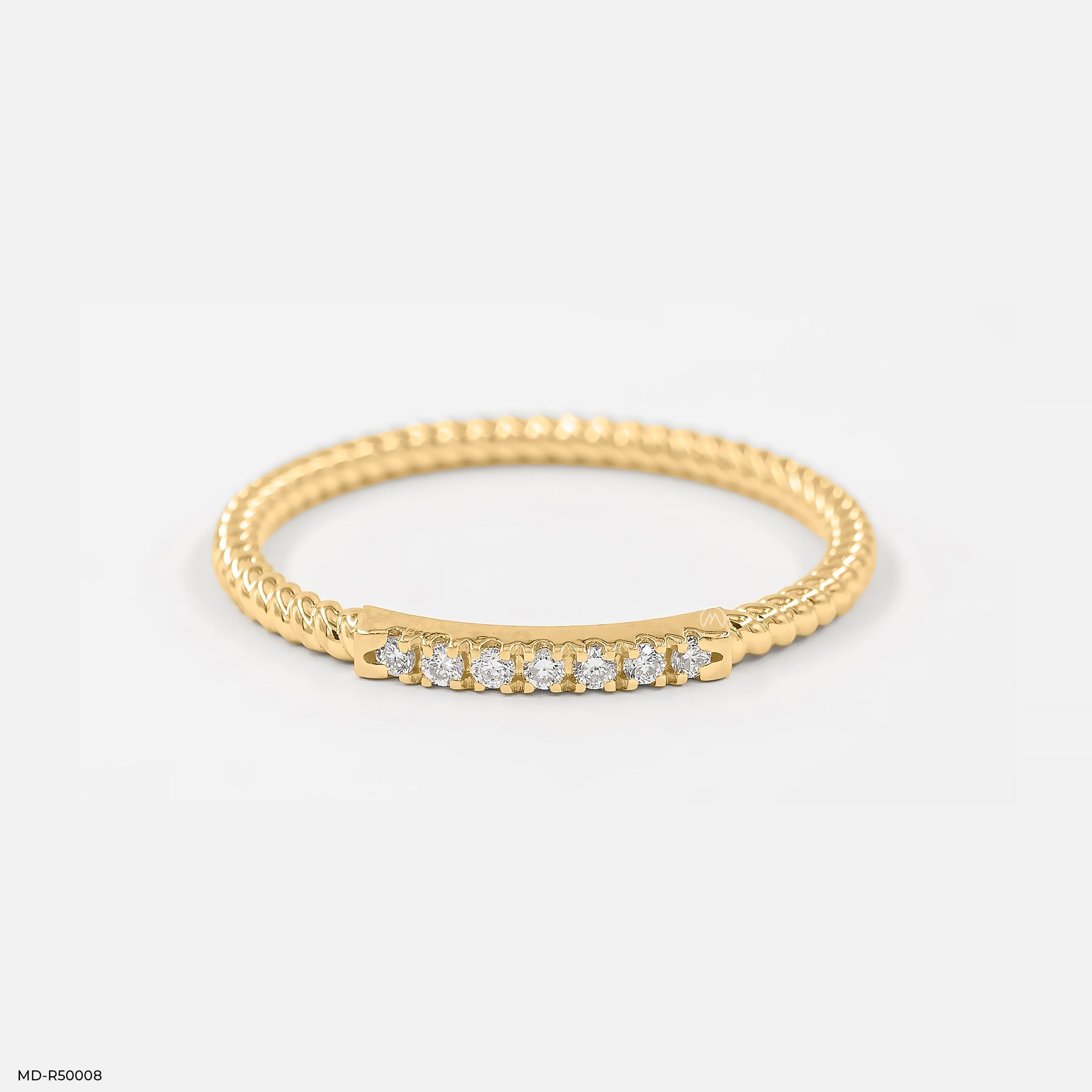 Seven Sparkles Lab Diamond Ring 925 Sterling Silver