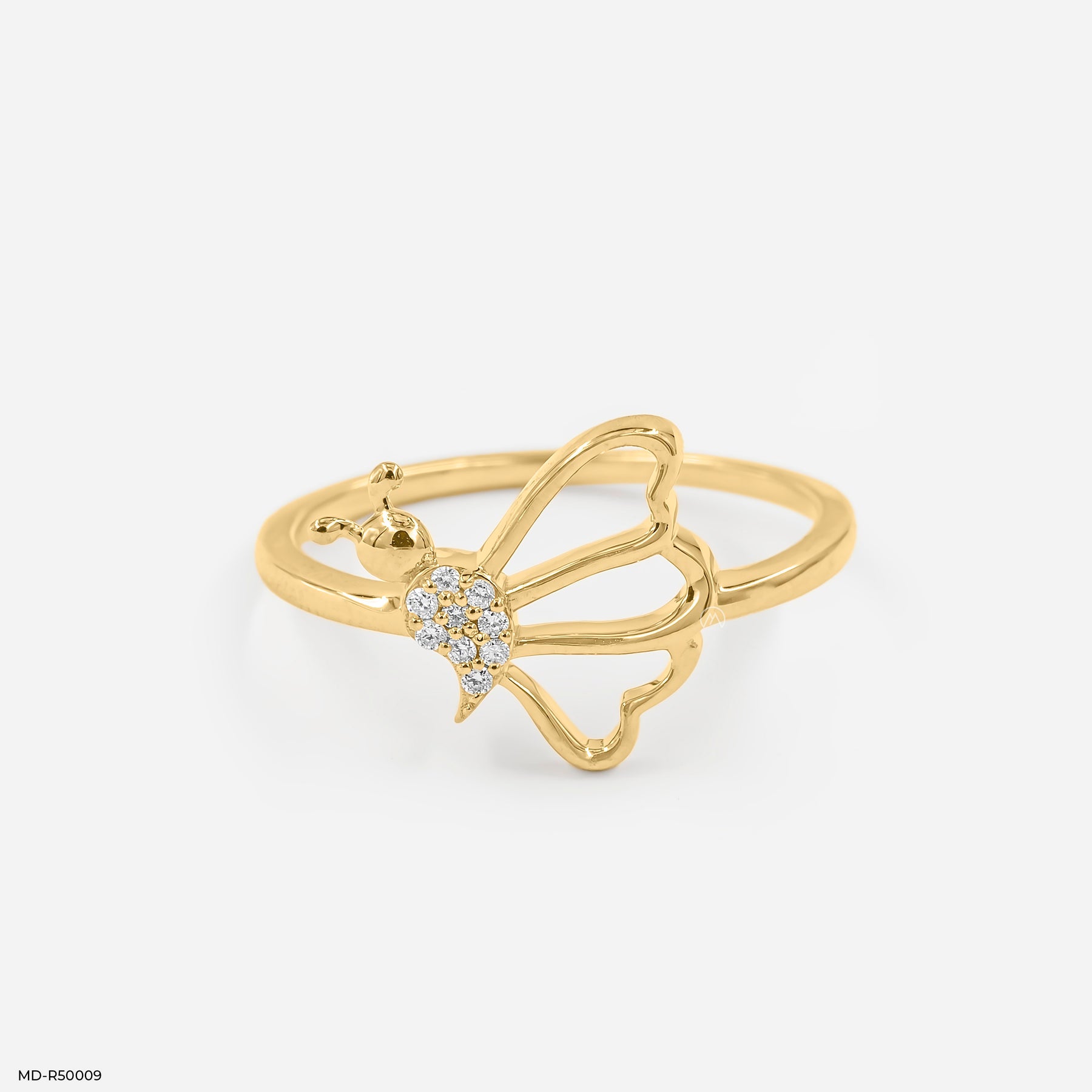 Elysian Wings Lab Diamond Ring 925 Sterling Silver