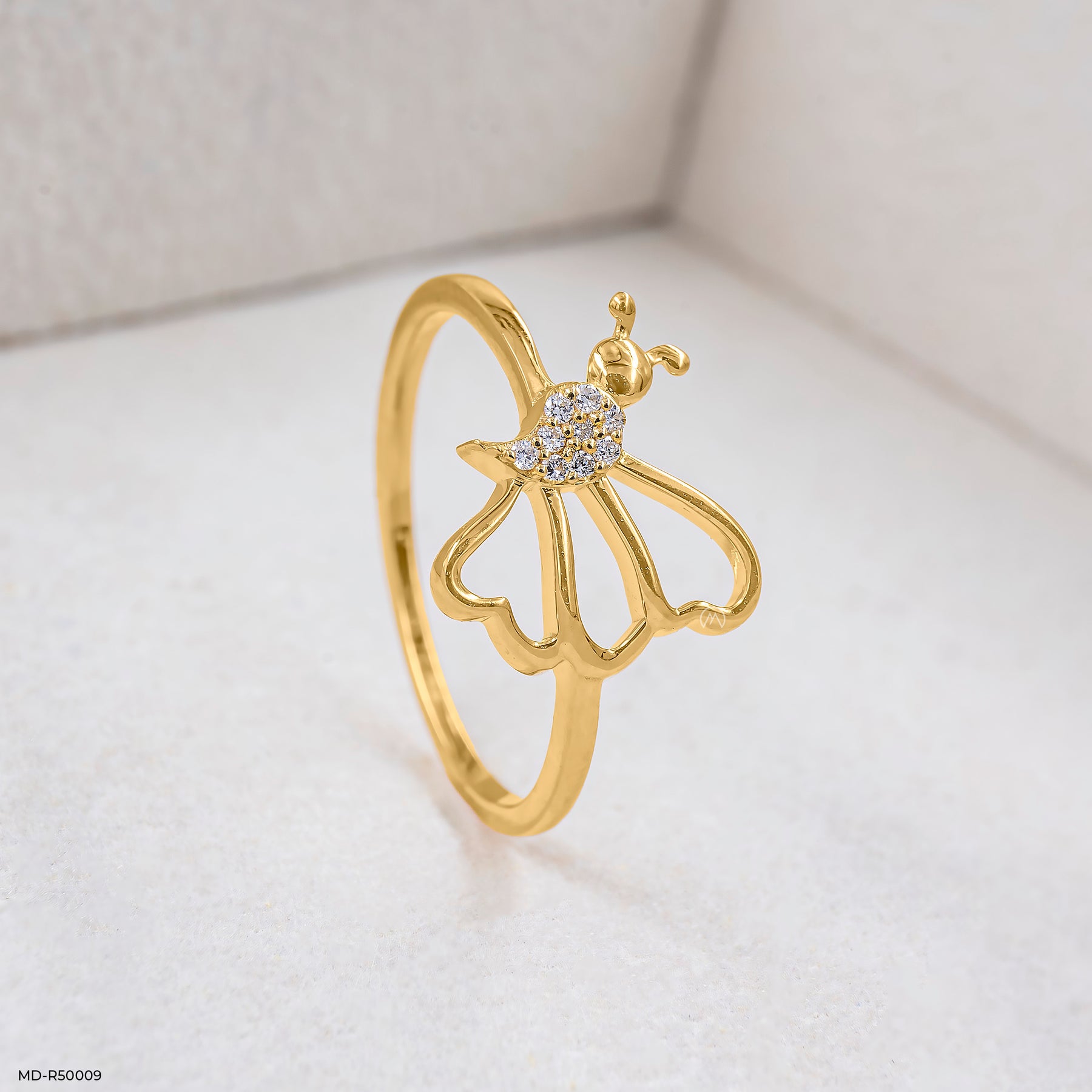 Elysian Wings Lab Diamond Ring 925 Sterling Silver