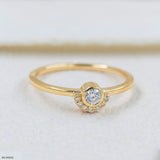 Simplicity Lab Diamond Ring 925 Sterling Silver