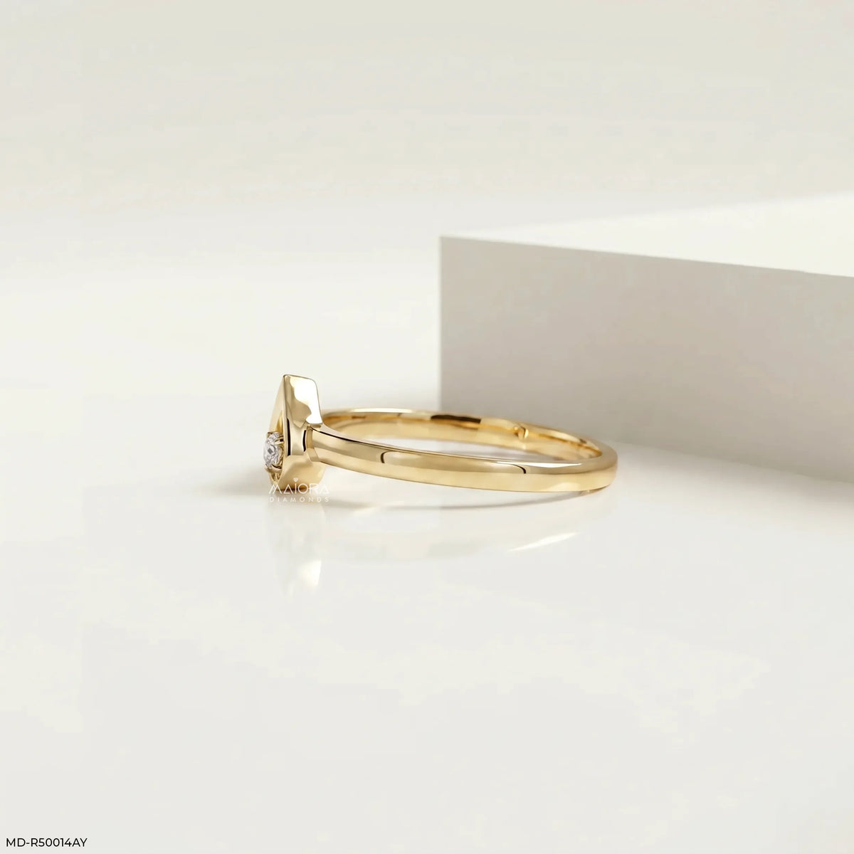 Whising Heart Round Diamond Ring