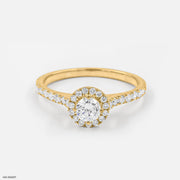 Divine Solitaire Lab Diamond Ring 925 Sterling Silver
