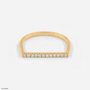 Dazzle Line Lab Diamond Ring