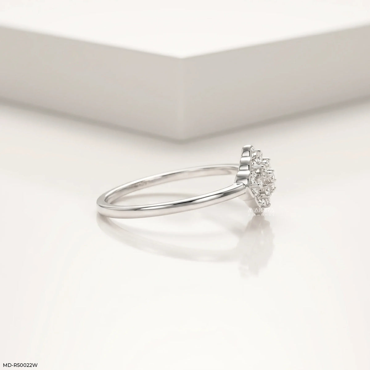 Geomatric Cluster Diamond Ring