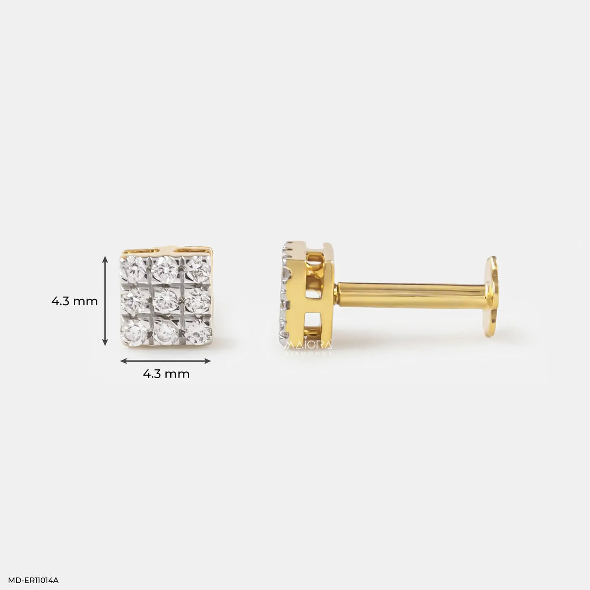 Fancy Squad Diamond Studs Earrings