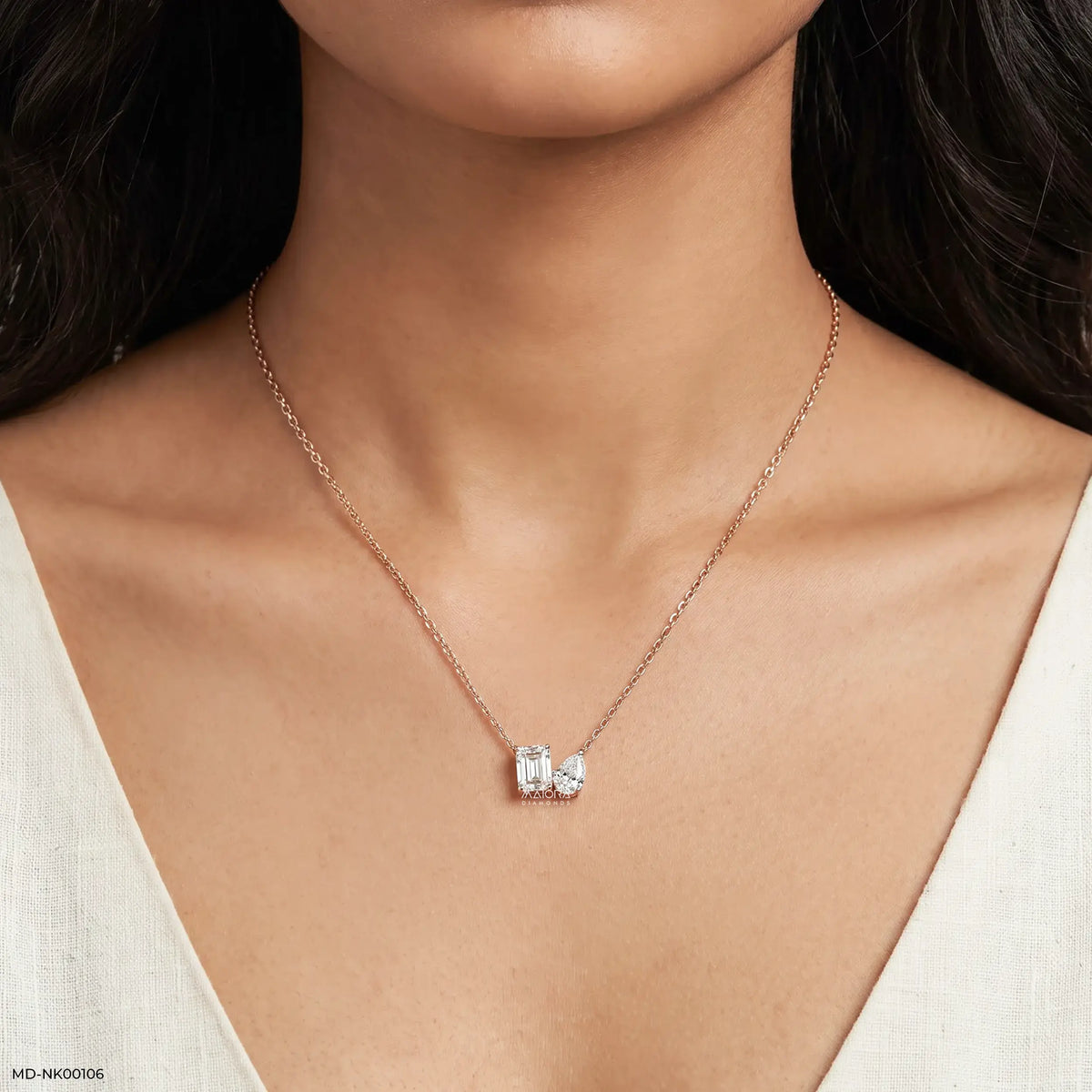 Timeless Duo Toi Et Moi Diamond Necklace