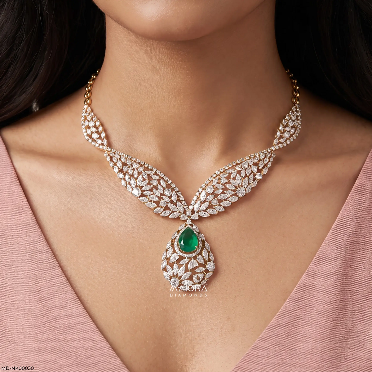 Heavenly Drop Diamond Necklaces