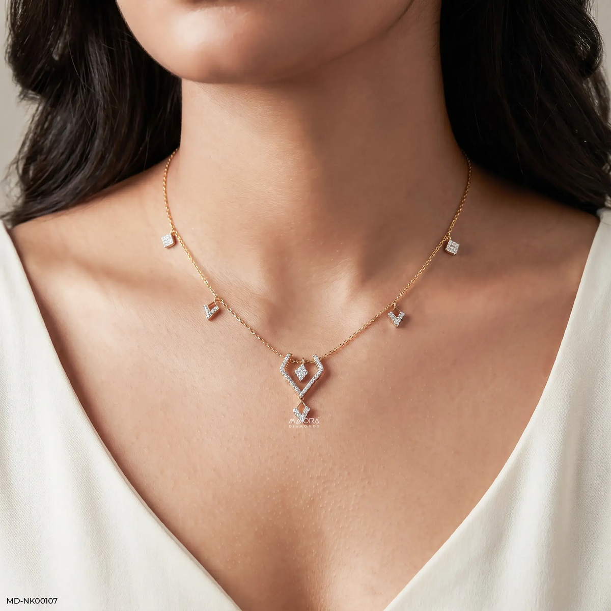 Geometry Station Diamond Necklace