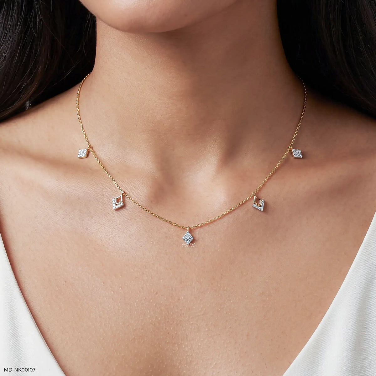 Geometry Station Diamond Necklace