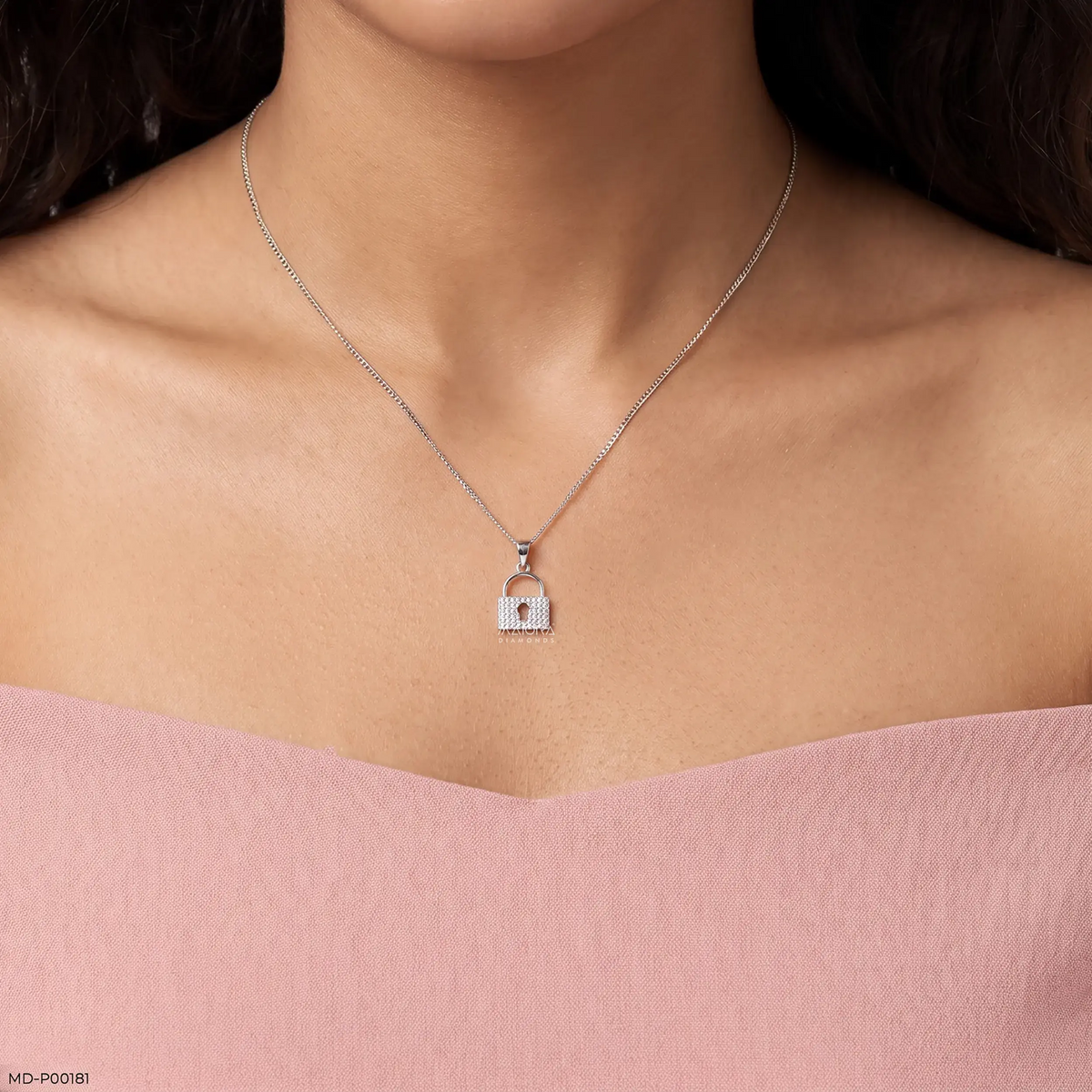 Lock Diamond Pendant