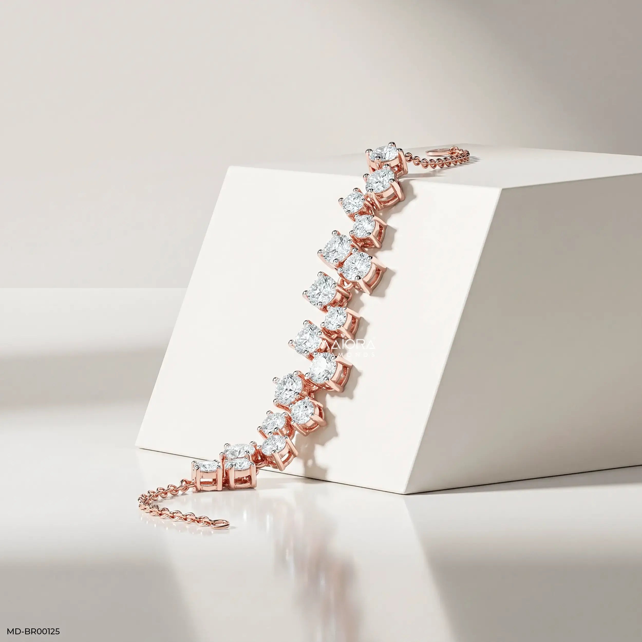 Glimmer Link Cluster Diamond Bracelet