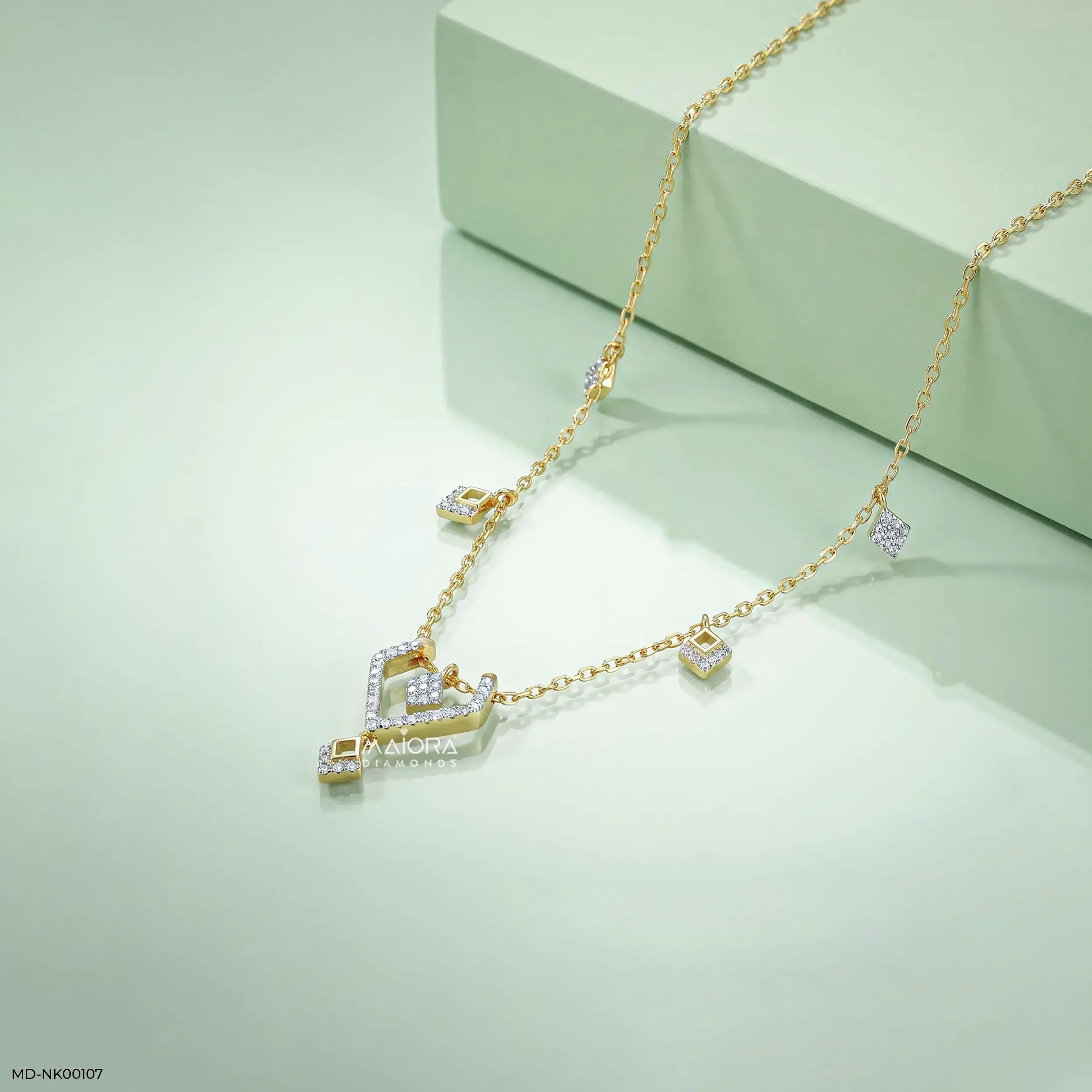 Geometry Station Diamond Necklace