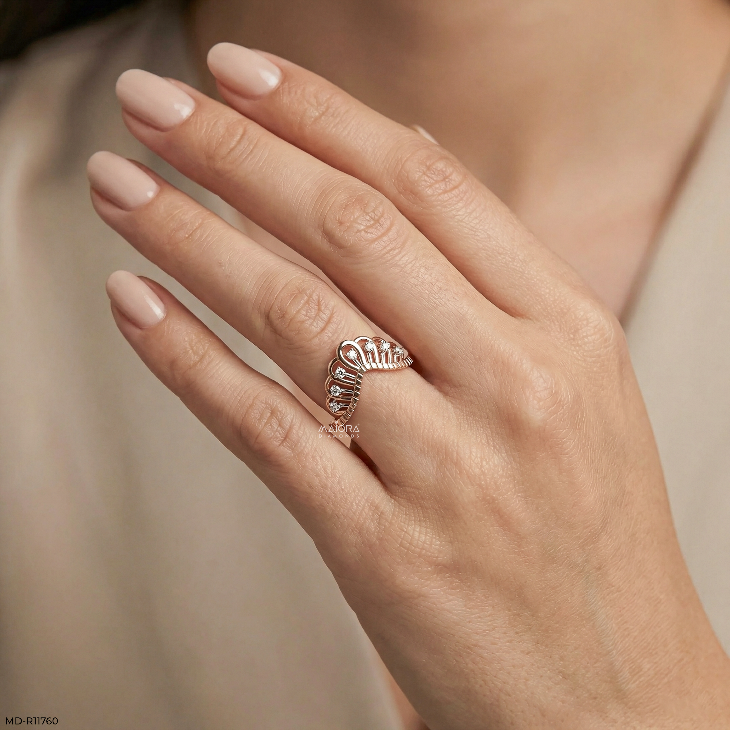 Regal Crown Vanki Diamond Ring