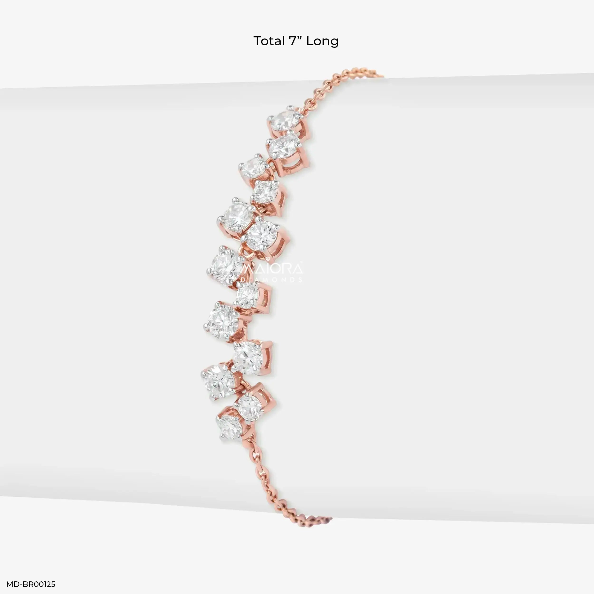 Glimmer Link Cluster Diamond Bracelet