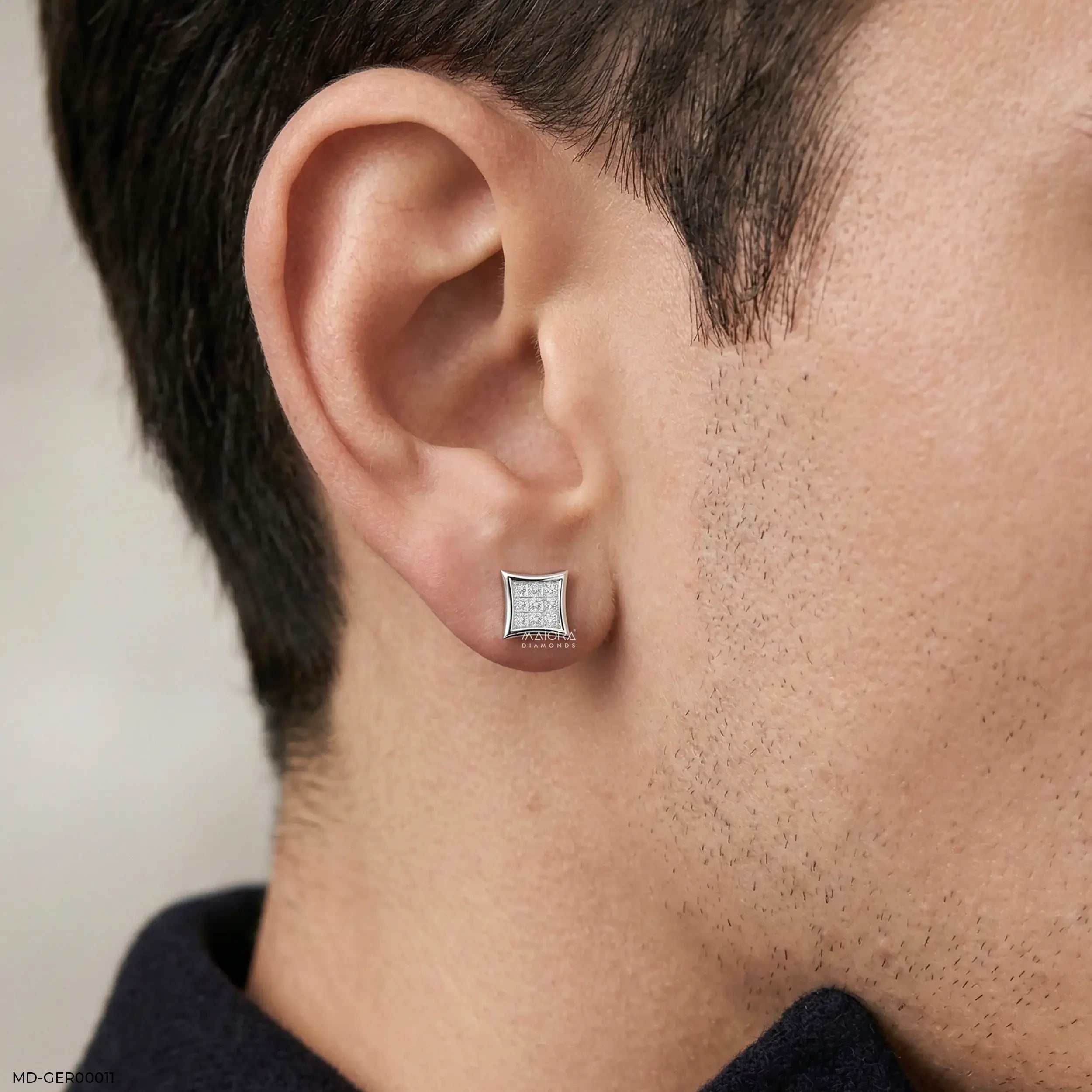 Stardom Diamond Mens Stud Earring
