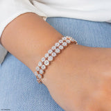 Stealler Cluster Diamond Bracelet 9K Rose Gold