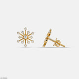 0.43 Carat Stella Polaris Lab Diamond Earrings 9K Yellow Gold