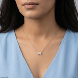 1.35 Carat Toi Et  Moi Lab Diamond Pendant 14K Yellow Gold