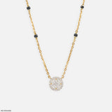 Veda Halo Diamond Mangalsutra Platinum 950