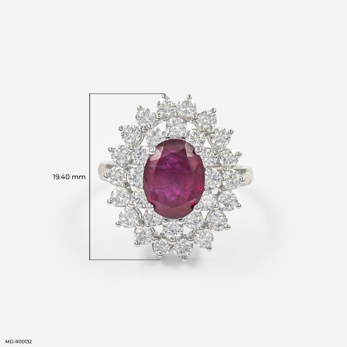 1.5 Carat Crimson Lab Diamond Ring