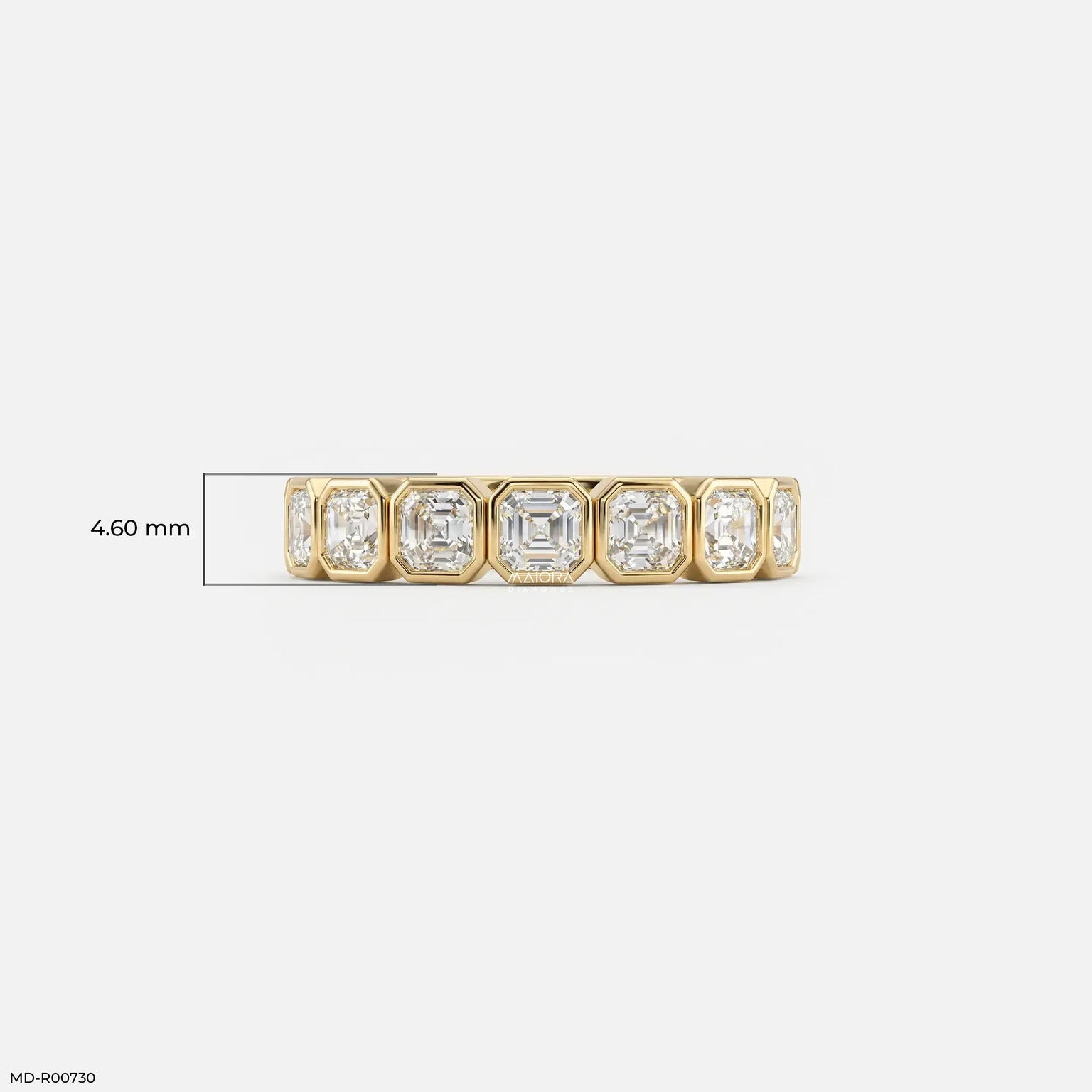 Regent Asscher Diamond Eternity Ring