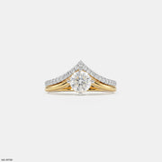 Modern Duo Solitaire Round Vanki Diamond Ring