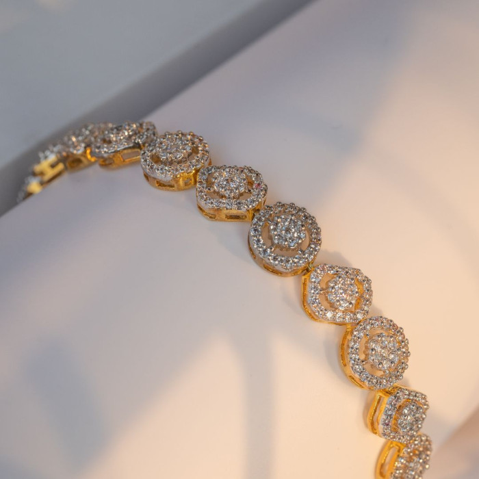 Diamond Bracelet Adorned In Black Beads – SANSA® Jewellery